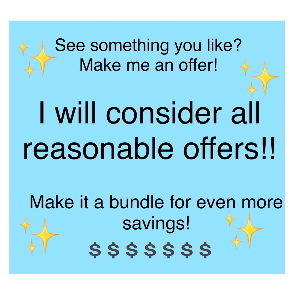 Will consider all reasonable offers!